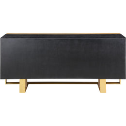 Meridian Sherwood Black Wood Sideboard/Buffet