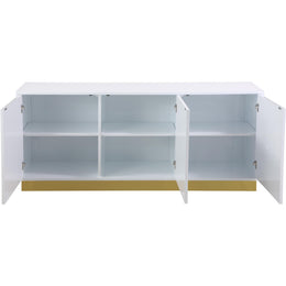 Meridian Cosmopolitan White Lacquer Sideboard/Buffet