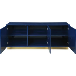 Meridian Cosmopolitan Navy Lacquer Sideboard/Buffet