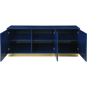 Meridian Cosmopolitan Navy Lacquer Sideboard/Buffet