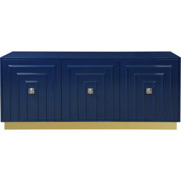 Meridian Cosmopolitan Navy Lacquer Sideboard/Buffet