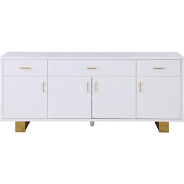 Meridian Excel White Lacquer Sideboard/Buffet