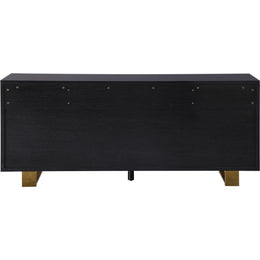 Meridian Excel Grey Oak Veneer Lacquer Sideboard/Buffet
