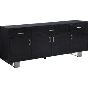 Meridian Excel Grey Oak Veneer Lacquer Sideboard/Buffet