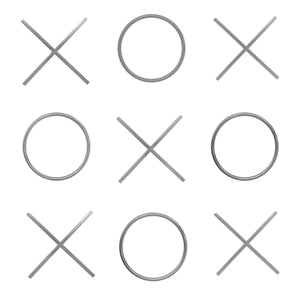 Meridian XOXO Chrome Stainless Steel Wall Decor