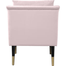 Meridian Elegante Pink Velvet Accent Chair