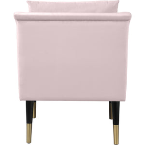 Meridian Elegante Pink Velvet Accent Chair