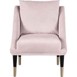 Meridian Elegante Pink Velvet Accent Chair