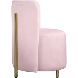 Meridian Rotunda Pink Velvet Accent Chair
