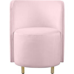 Meridian Rotunda Pink Velvet Accent Chair