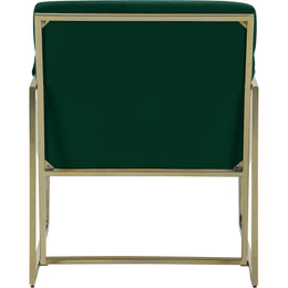 Meridian Wayne Green Velvet Accent Chair