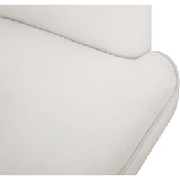 Meridian Rays Cream Velvet Accent Chair
