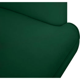 Meridian Rays Green Velvet Accent Chair