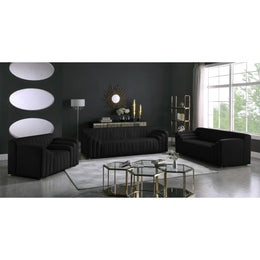 Meridian Naya Black Velvet Chair