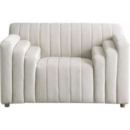 Meridian Naya Cream Velvet Chair