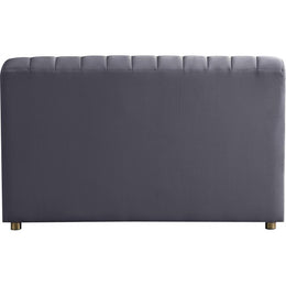 Meridian Naya Grey Velvet Chair