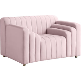 Meridian Naya Pink Velvet Chair