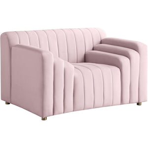 Meridian Naya Pink Velvet Chair