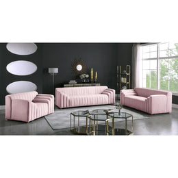 Meridian Naya Pink Velvet Chair