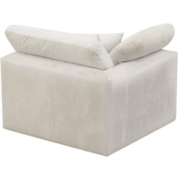 Meridian Cozy Cream Velvet Chair