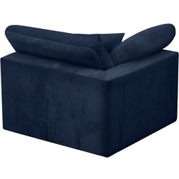 Meridian Cozy Navy Velvet Chair