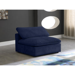 Meridian Cozy Navy Velvet Chair
