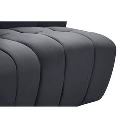 Meridian Limitless Grey Velvet Modular Chair