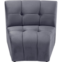 Meridian Limitless Grey Velvet Modular Chair
