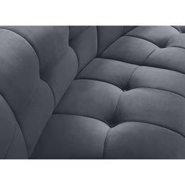 Meridian Limitless Grey Velvet Modular Chair