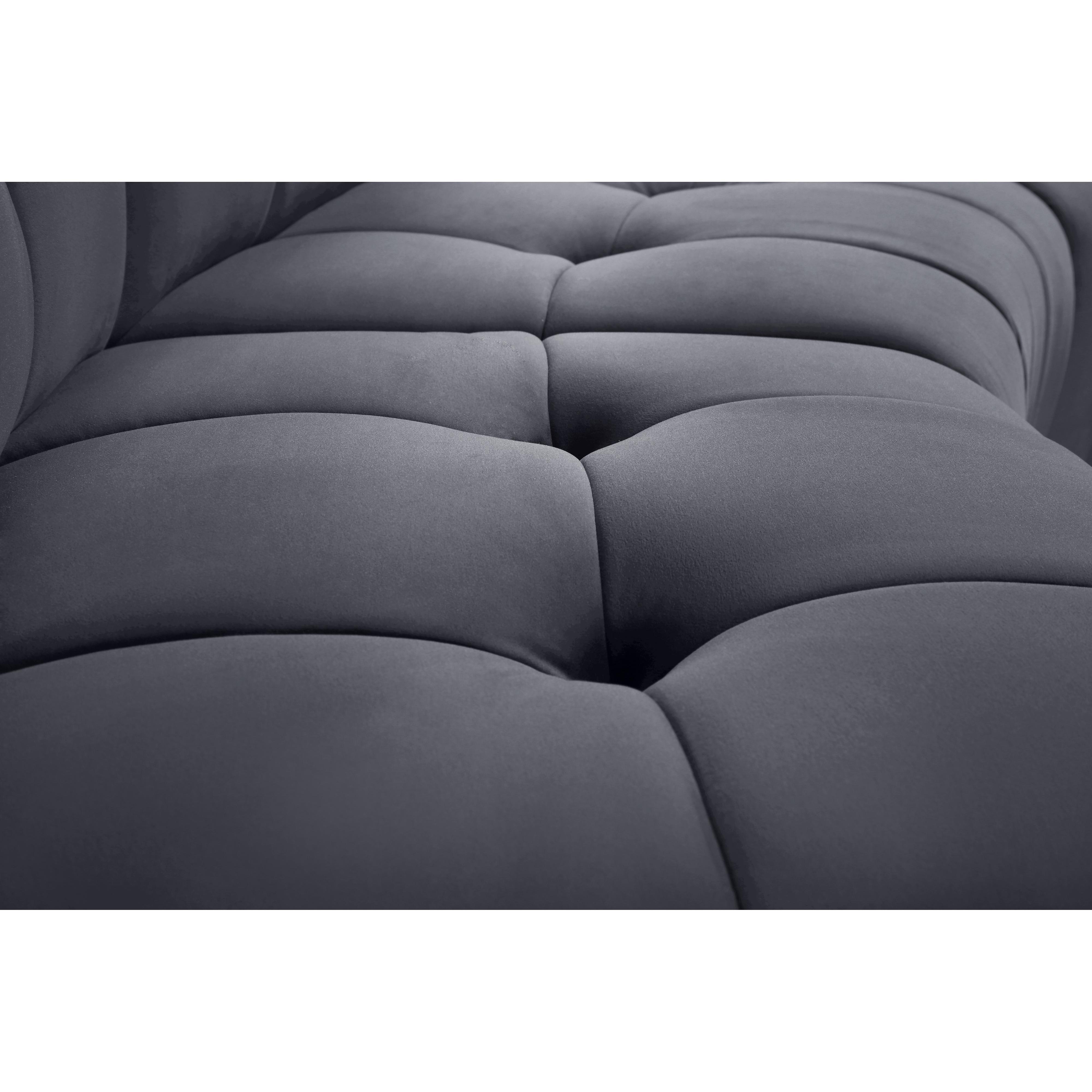 Meridian Limitless Grey Velvet Modular Chair
