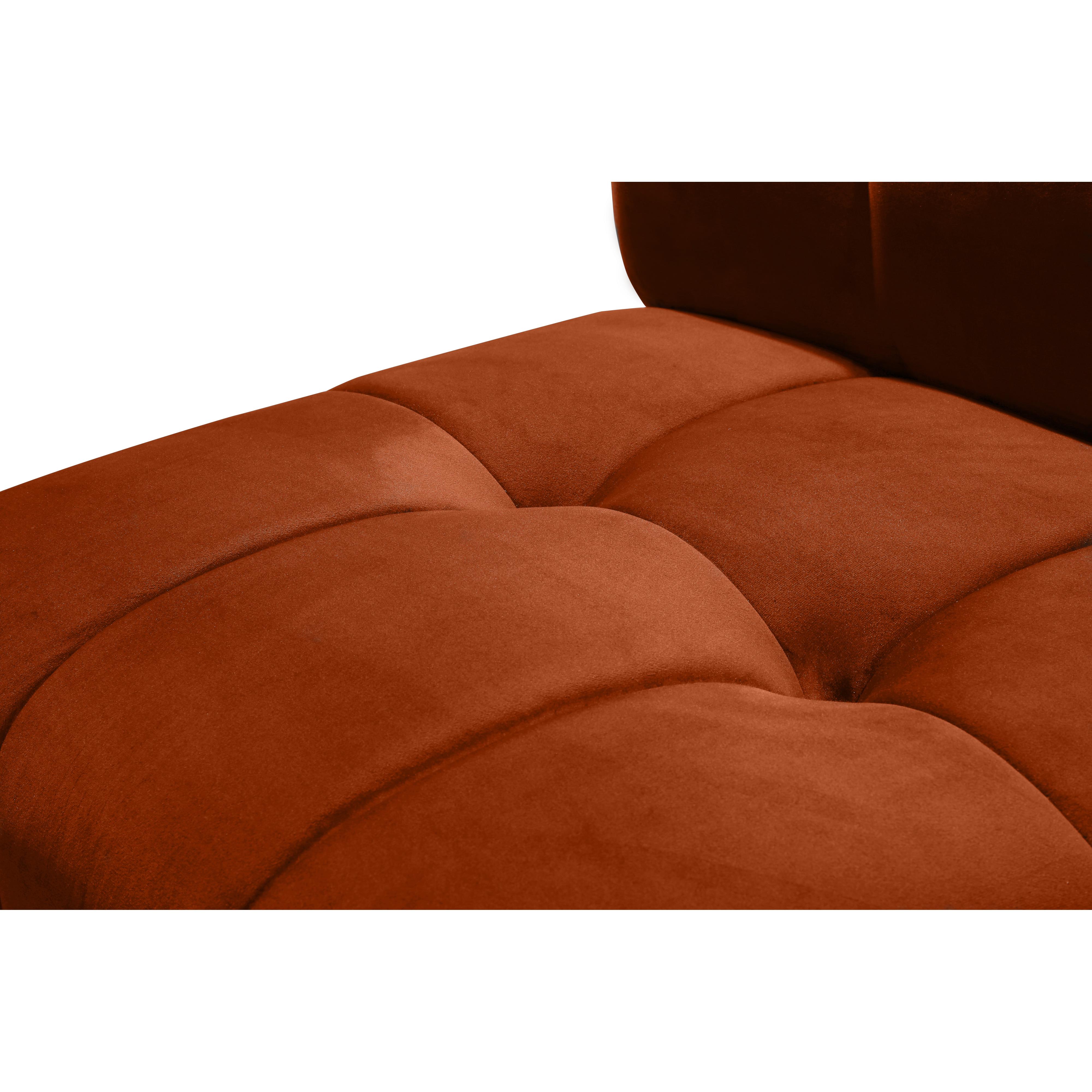 Meridian Limitless Cognac Velvet Modular Chair
