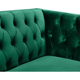 Meridian Michelle Green Velvet Chair