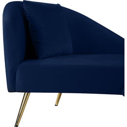 Meridian Nolan Navy Velvet Chaise