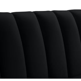 Meridian Dixie Black Velvet Chair