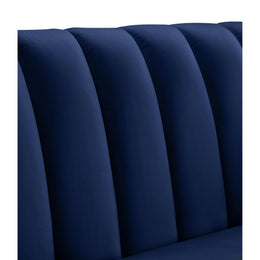 Meridian Dixie Navy Velvet Chair