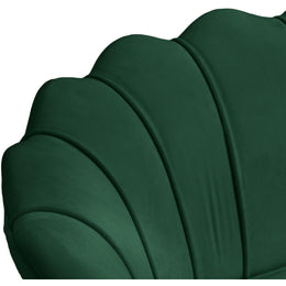 Meridian Gardenia Green Velvet Chair