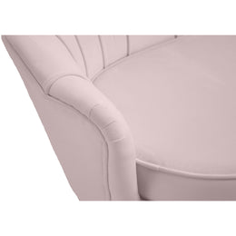 Meridian Gardenia Pink Velvet Chair