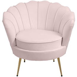 Meridian Gardenia Pink Velvet Chair