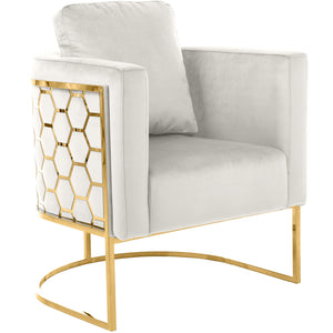 Meridian Casa Cream Velvet Chair