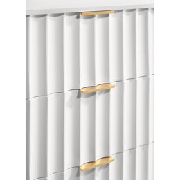 Meridian Modernist White Gloss Chest