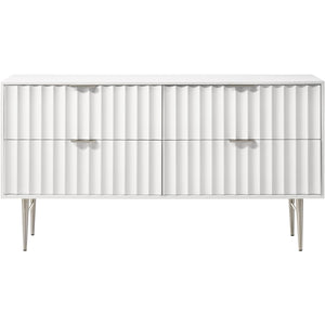 Meridian Modernist White Gloss Dresser