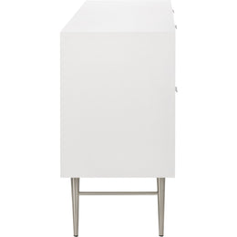 Meridian Modernist White Gloss Dresser