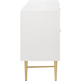Meridian Modernist White Gloss Dresser