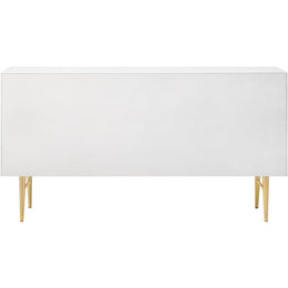 Meridian Modernist White Gloss Dresser