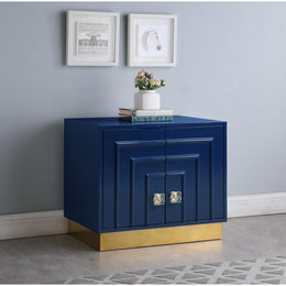 Meridian Cosmopolitan Navy Lacquer Side Table