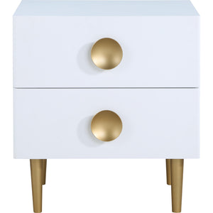 Meridian Zayne White Night Stand