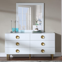 Meridian Zayne White Mirror