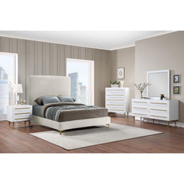 Meridian Marisol White Mirror