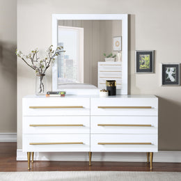 Meridian Marisol White Dresser