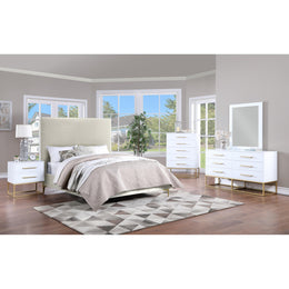 Meridian Maxine White Mirror